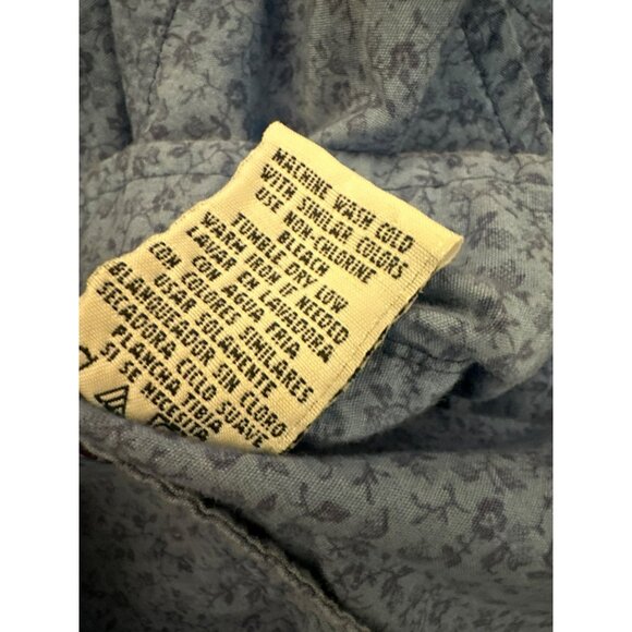 Vintage Looney Tunes Tweety Bird Womens Floral Embroidered Denim Shirt L Button - Picture 5 of 6